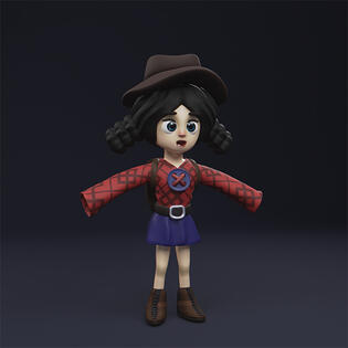 I did the Sculpting in Zbrush, the Retopology, UV Mapping in Blender, texturing in Substance painter and Animation in Blender